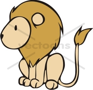 Side View Cartoon Lion - Lion - Animals - Buy Clip Art | Buy